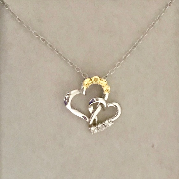 Zales Jewelry - NWOT Zales Double Heart Necklace